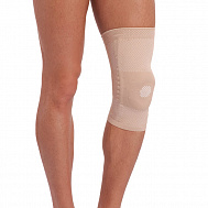 Бандаж на коленный сустав Тривес с ребрами жесткости и силиконовым кольцом T-8503.