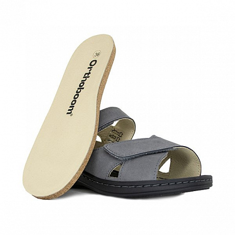 Сандалии ортопедические Ортобум женские 20323-05 серые. Изображение 5 из 7